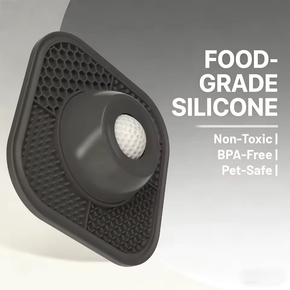 The PawHaus™ Calm Feeder Bowl/Mat Combo
