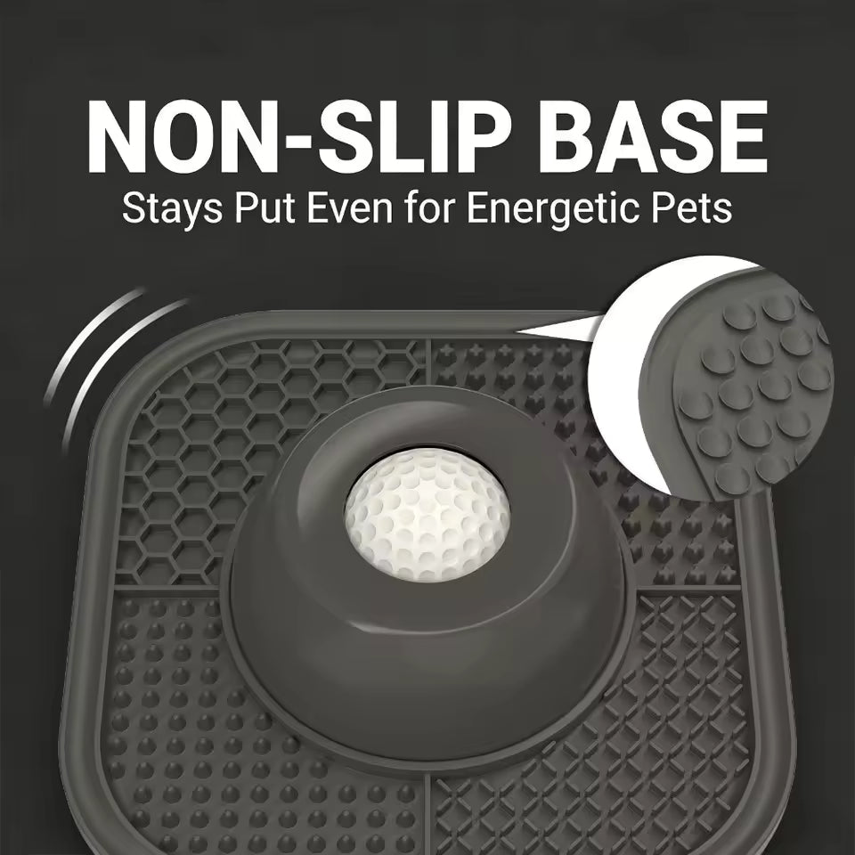 The PawHaus™ Calm Feeder Bowl/Mat Combo