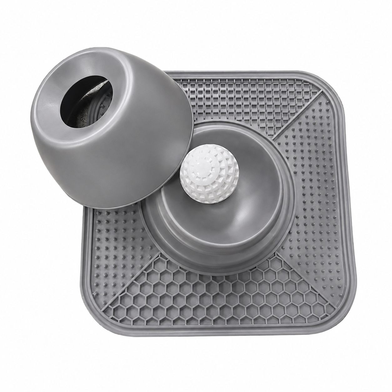 The PawHaus™ Calm Feeder Bowl/Mat Combo