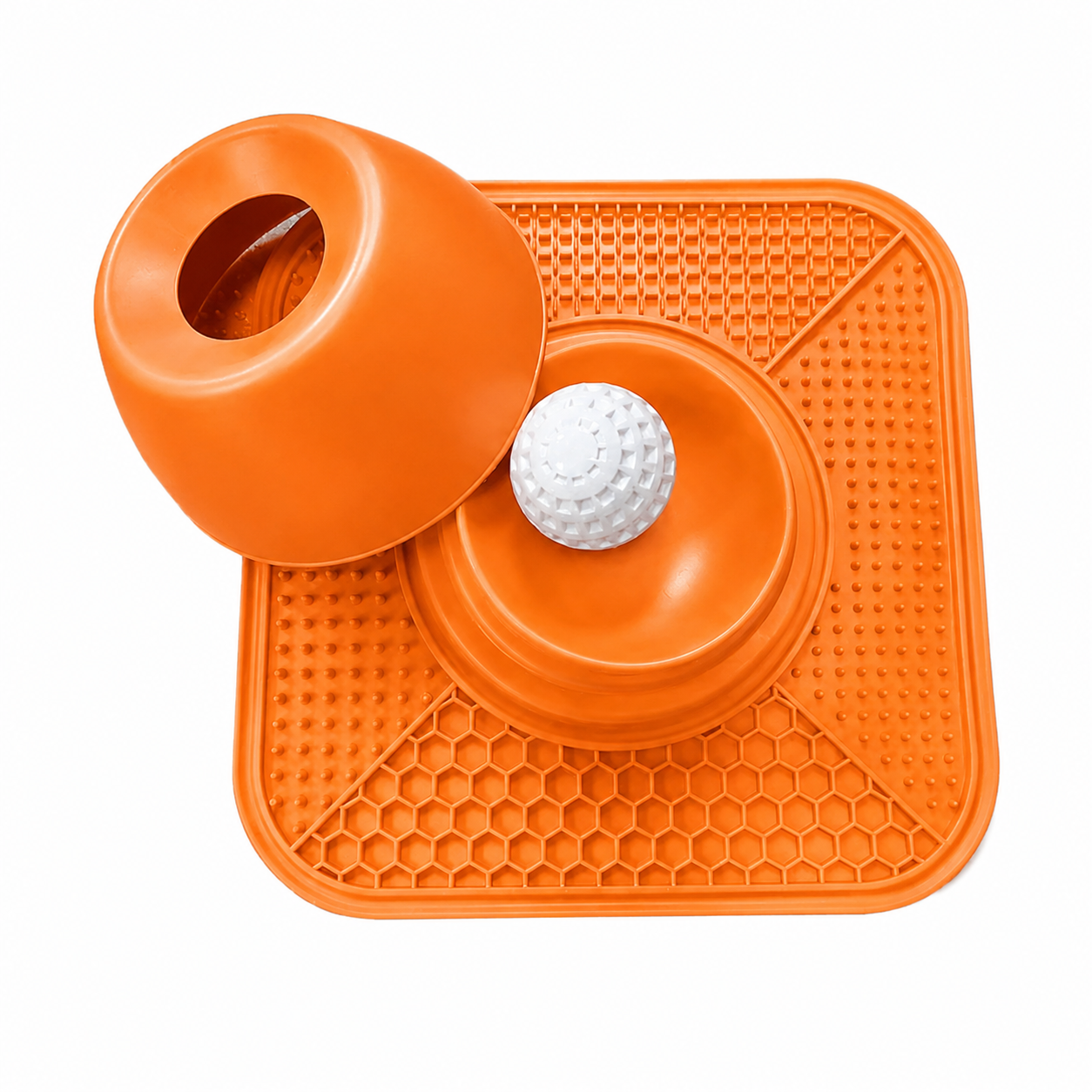 The PawHaus™ Calm Feeder Bowl/Mat Combo